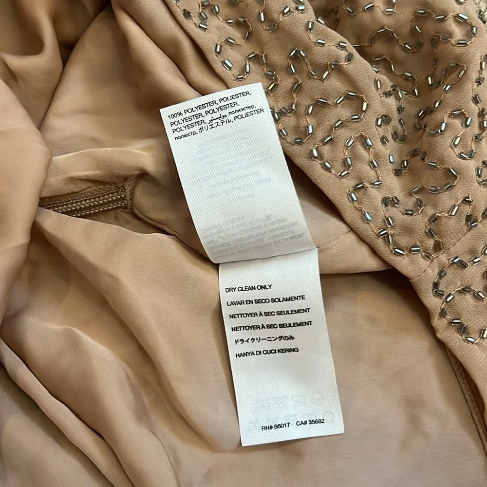 Bebe Beaded Open Back Dress Size Medium New With Tags - Picture 11 of 11